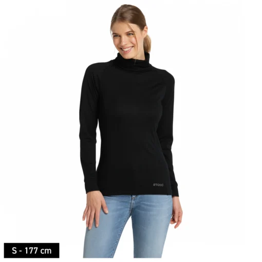 Stoic Women's Merino180 BjoernenSt. Turtle Neck - Merinounterwäsche -Stoic stoic womens merino180 bjoernenst turtle neck merinounterwaesche detail 3