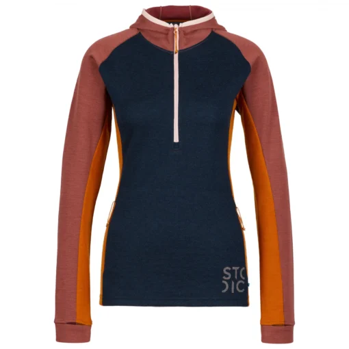 Stoic Women's Merino260 StadjanSt. 3/4 Zip W. Hood - Merinohoodie -Stoic stoic womens merino260 stadjanst 3 4 zip w hood merinohoodie 1